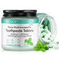 150 Tablets Chewable Toothpaste Tablets – Peppermint, Nano Hydroxyapatite, Sensitive Teeth, Fluoride Free, Plastic Free