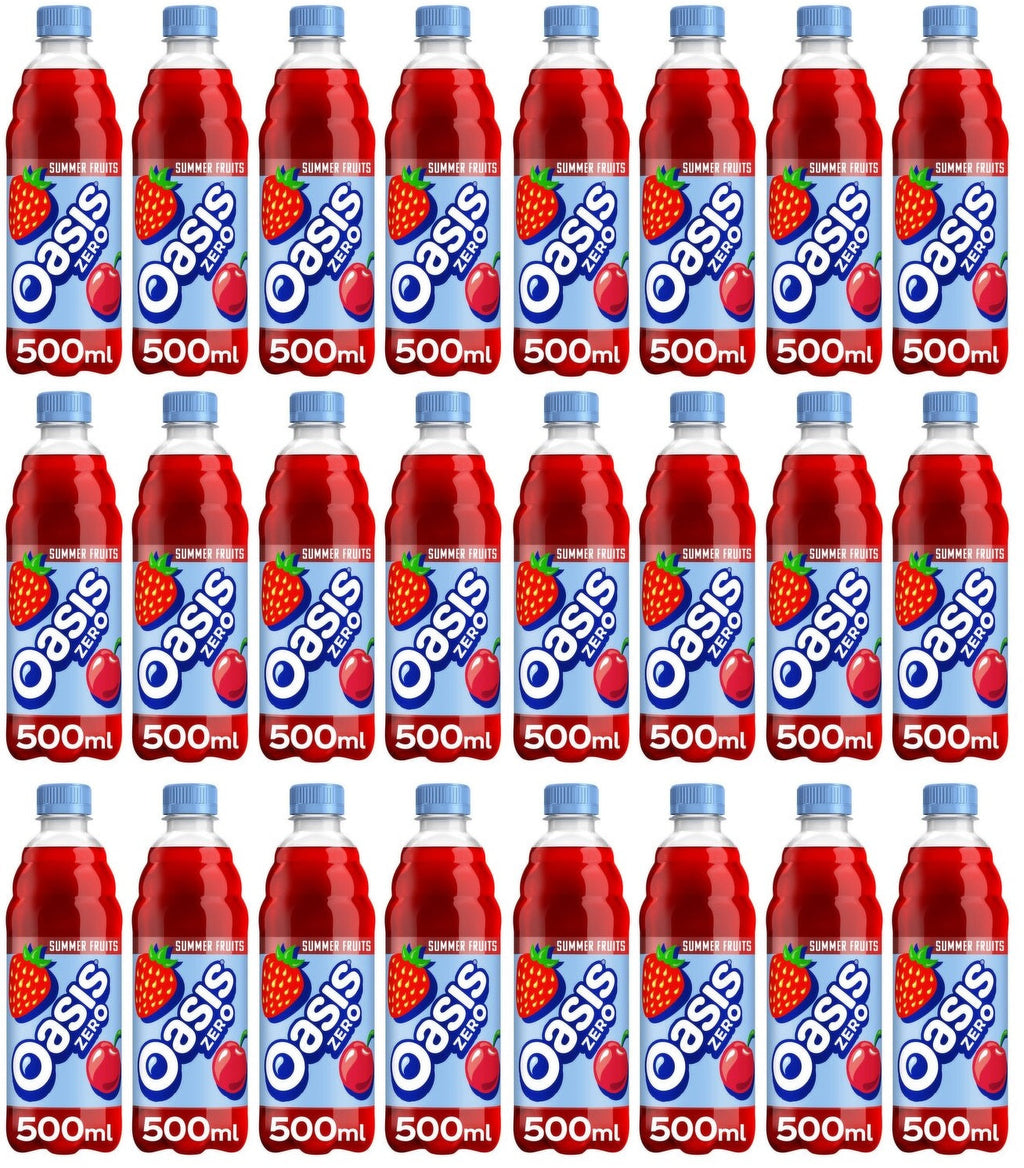 24 x Oasis Zero Summer Fruits 500Ml