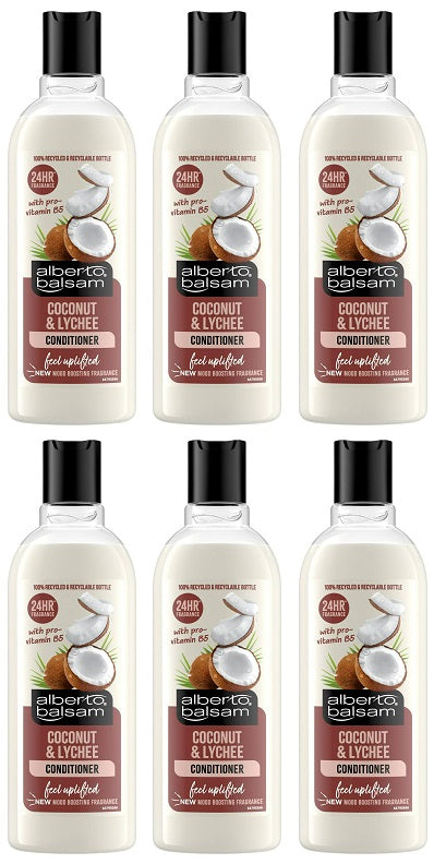 6 x Alberto Balsam Shampoo Coconut & Lychee - 300ML