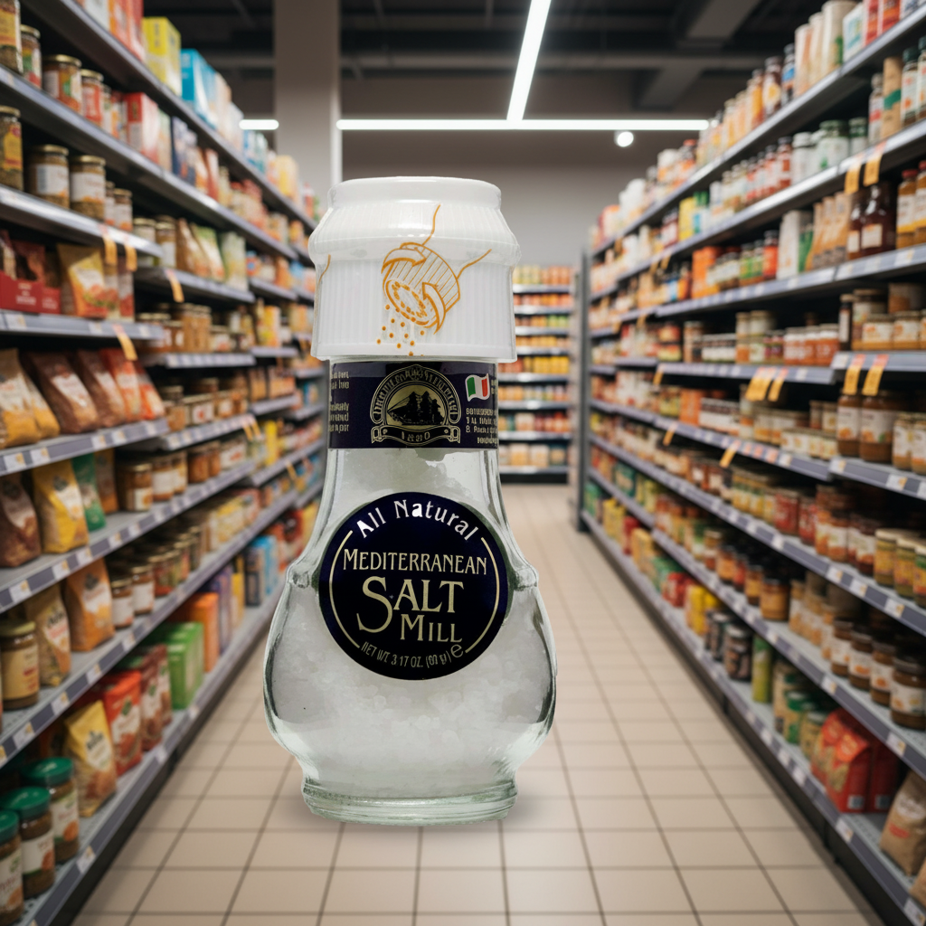 6 x Drogheria & Alimentari Mediterranean Salt Mill - 90g