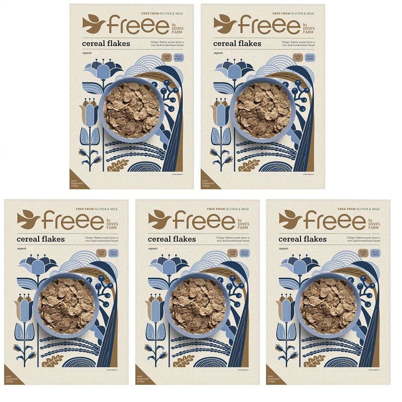 5 x Freee GF Organic Cereal Flakes - 375g