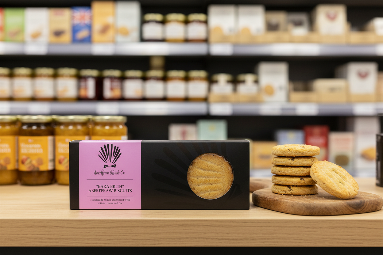 Aberffraw Bara Brith Biscuits Gift Box - 180g