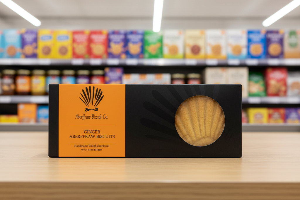 Aberffraw Ginger Biscuits Gift Box - 180g