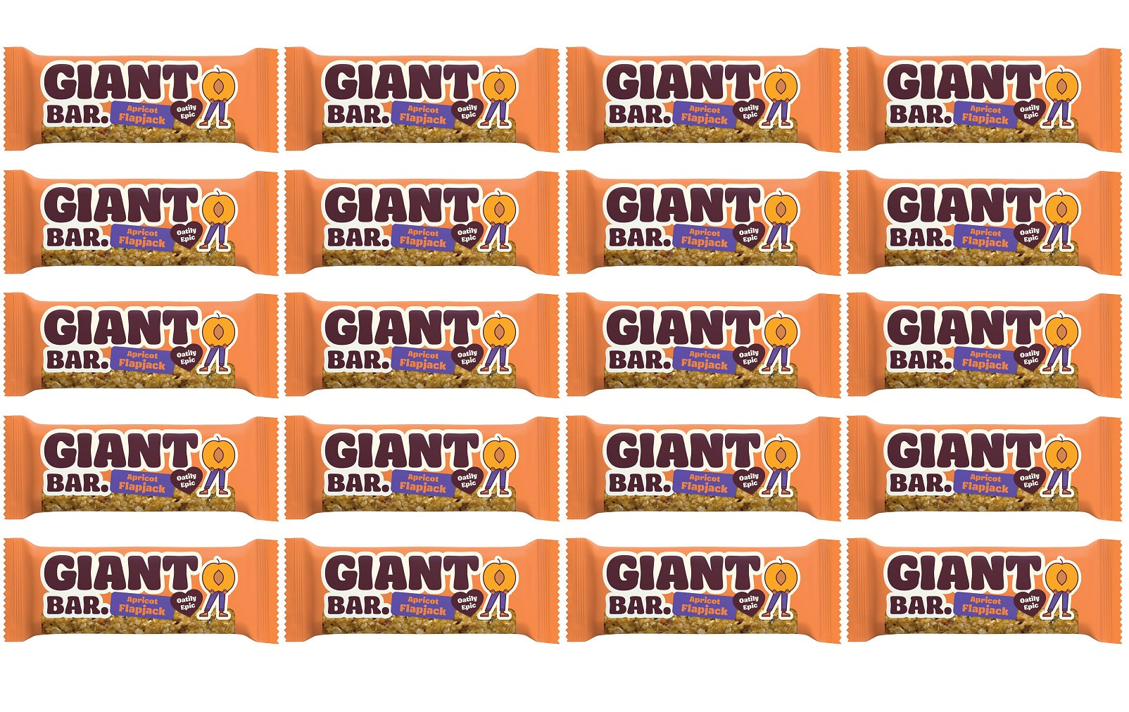 20 x Giant Bar Apricot - 90g