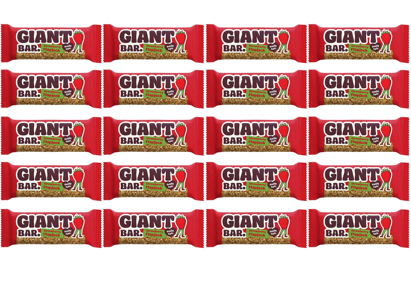20 x Giant Bar Strawberry - 90g