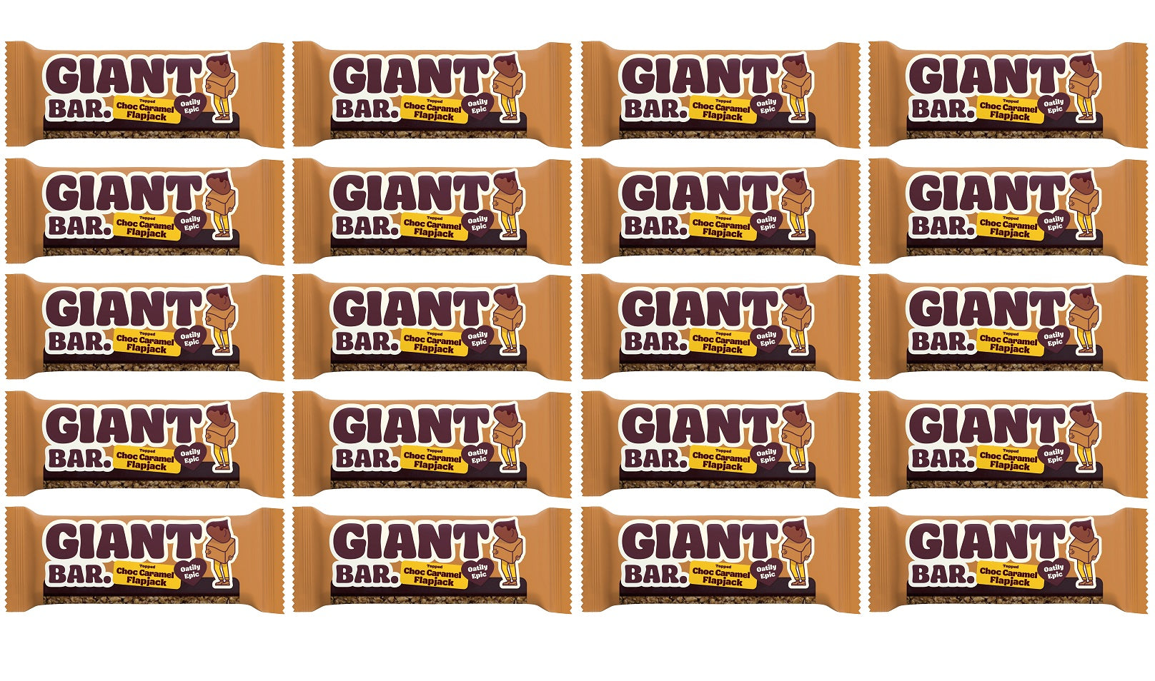 20 x Giant Bar Choc Caramel - 100g