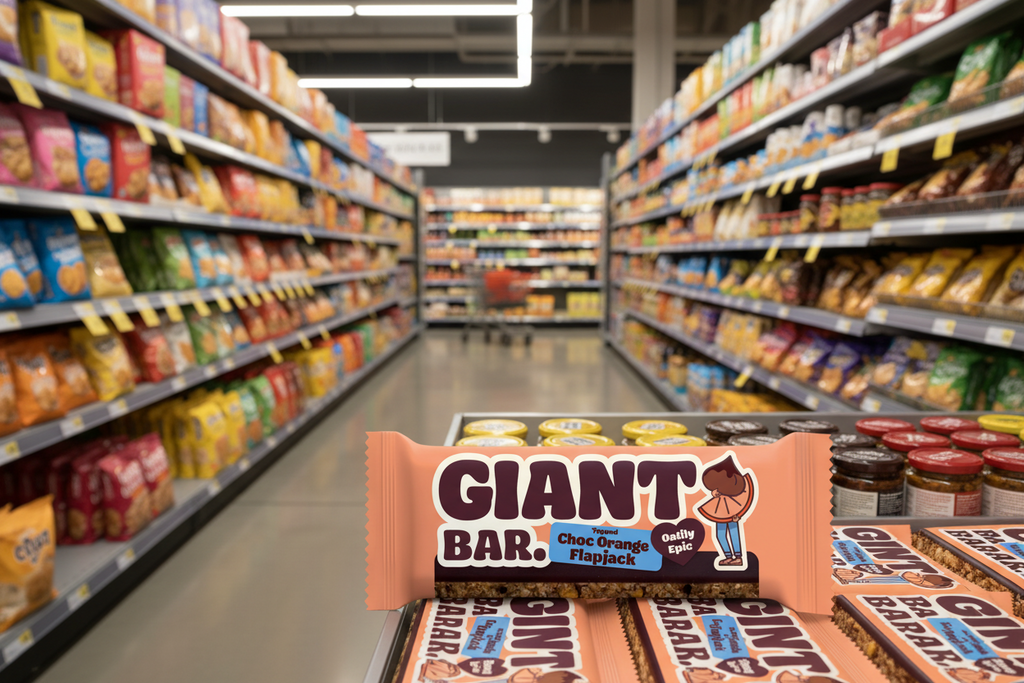 20 x Giant Bar Choc Orange - 100g