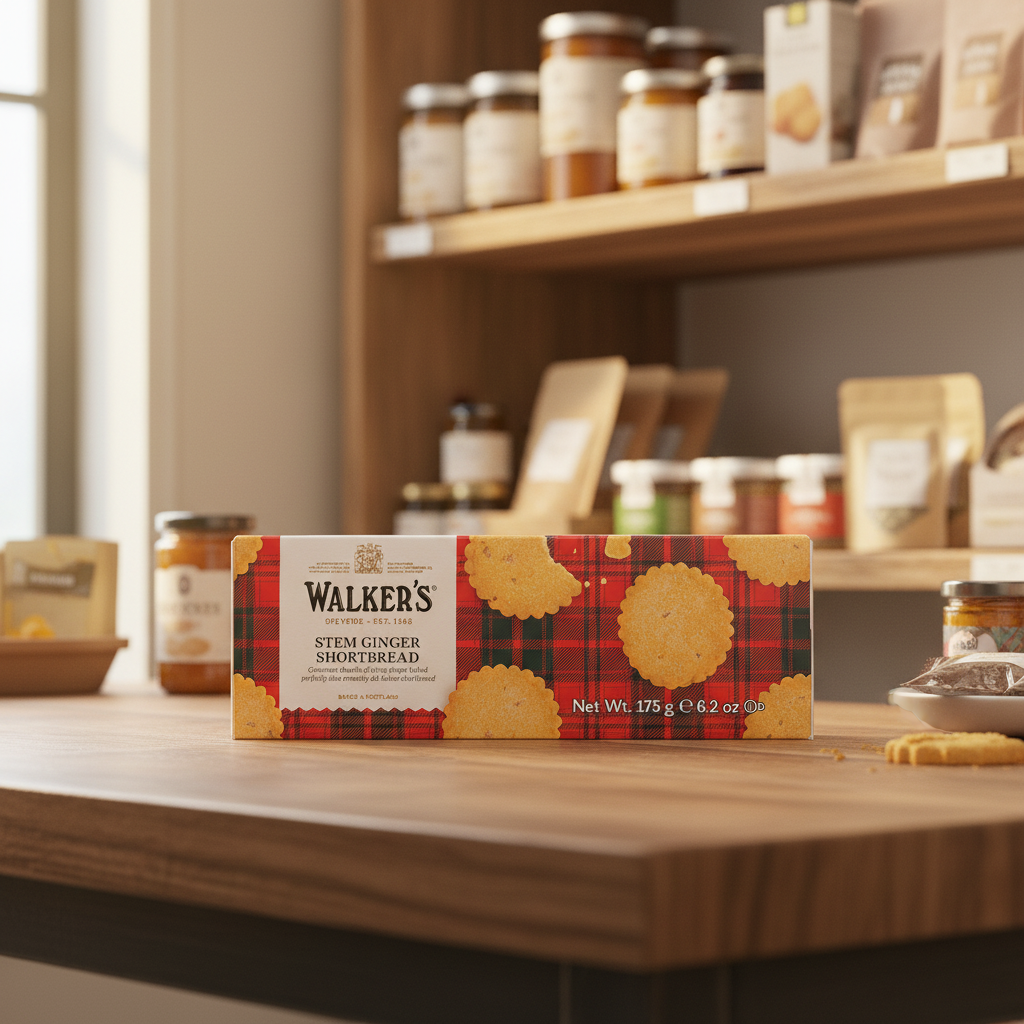 Walker's Shortbread Stem Ginger Shortbread - 175g