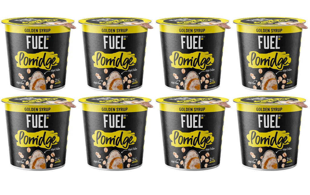 8 x Fuel10k Porridge Pot Golden Syrup  - 70G
