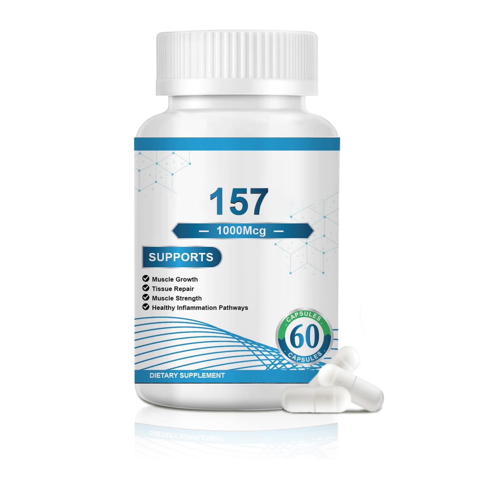157 1000 mg Supplement - Non-GMO, Gluten-Free, 60 Capsules