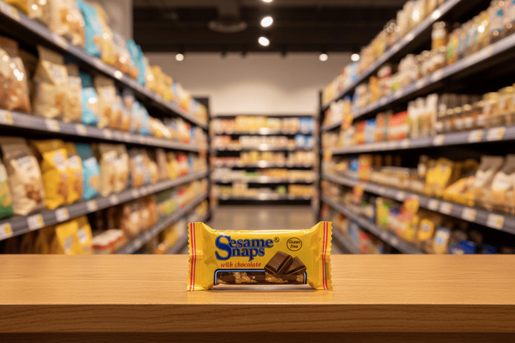 Anglo Dal Sesame Snaps with Chocolate - 24x30g