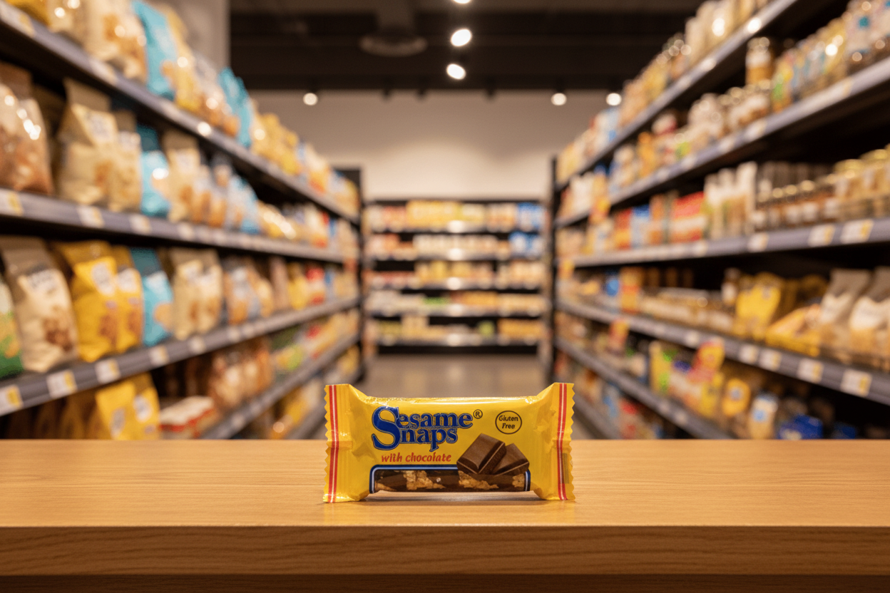 Anglo Dal Sesame Snaps with Chocolate - 24x30g
