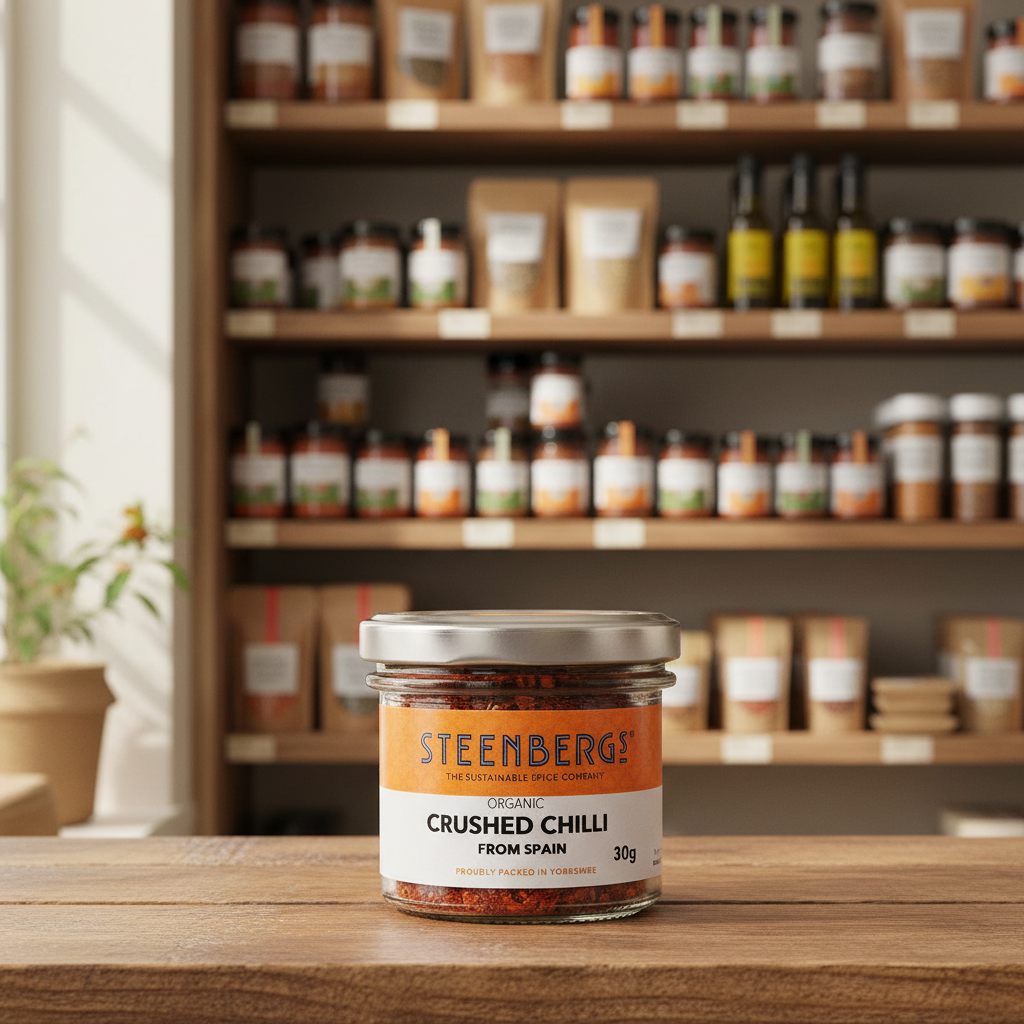 Steenbergs Organic Pepper Crushed Chilli - 30g
