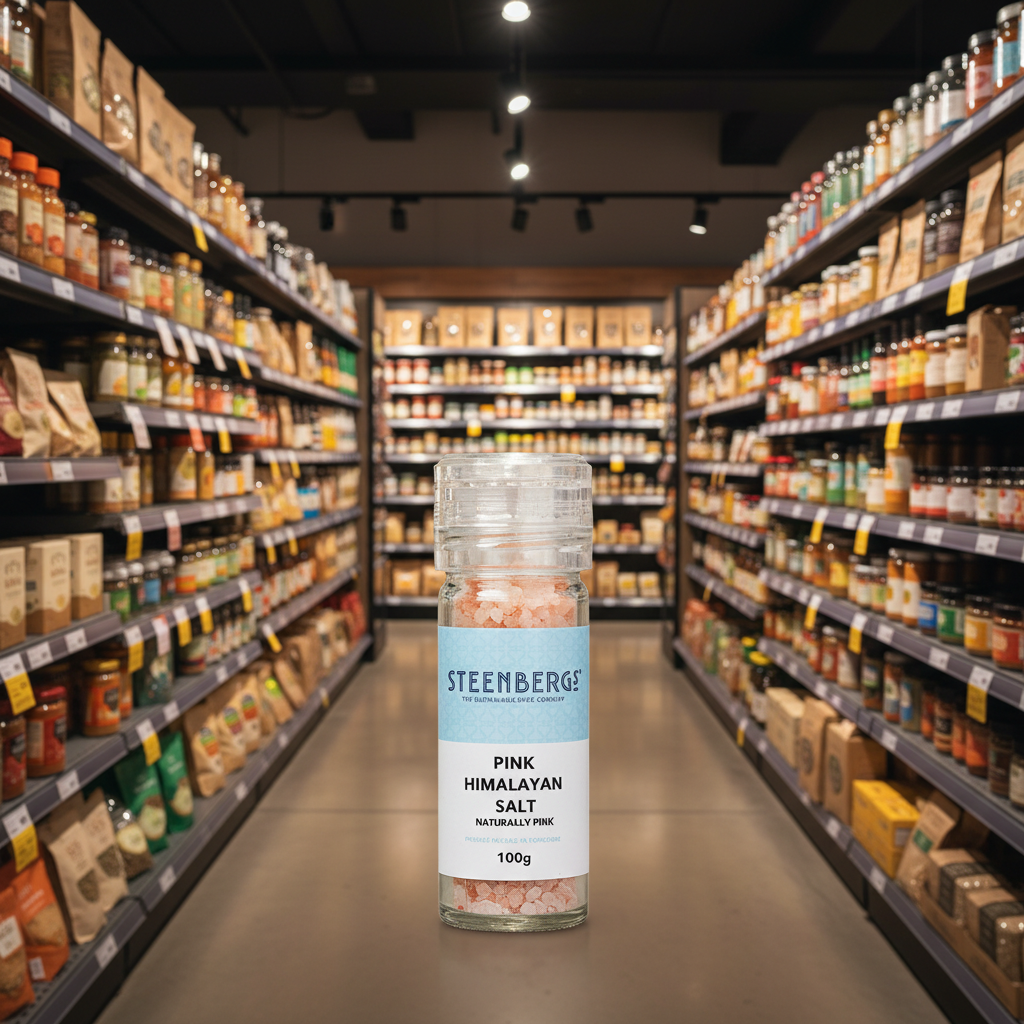Steenbergs Pink Himalayan Salt Grinder - 100g