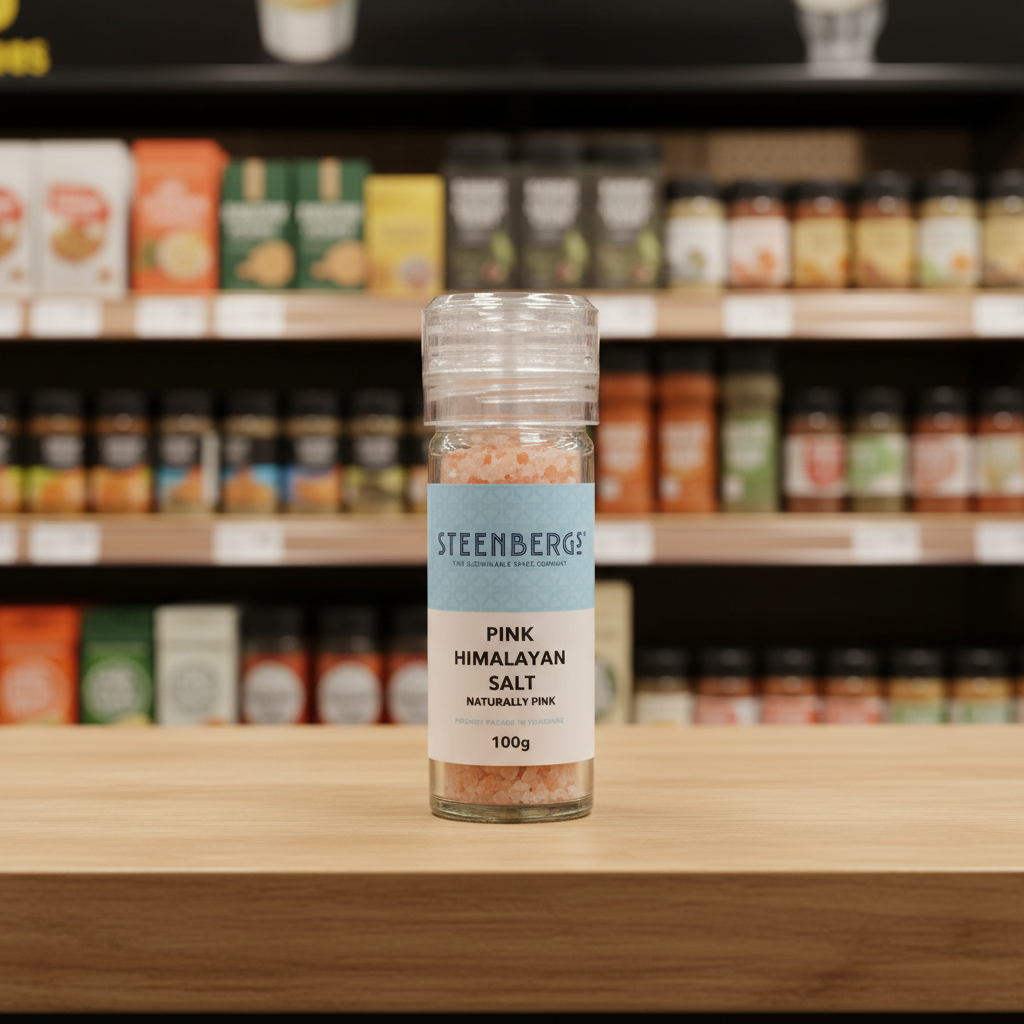 Steenbergs Pink Himalayan Salt Grinder - 100g