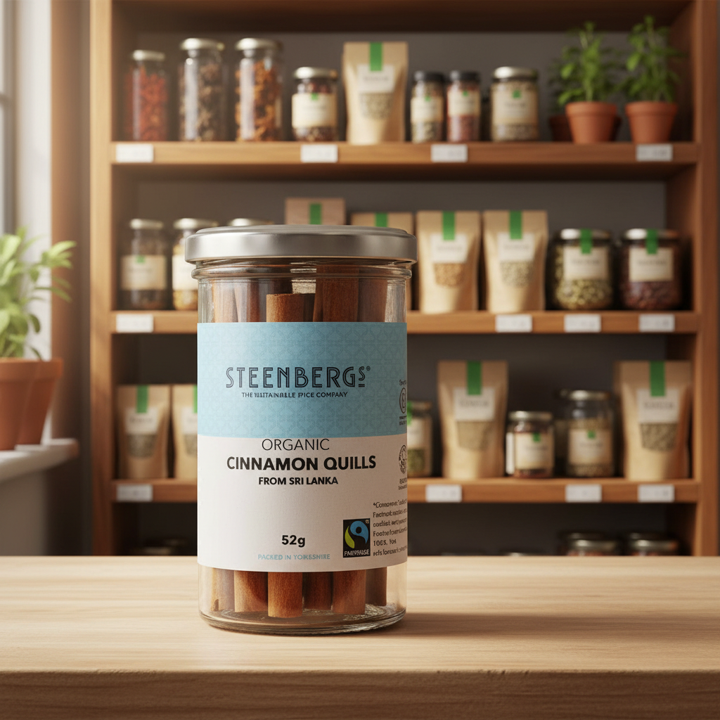 Steenbergs Organic Fairtrade Cinnamon Quills - 52g