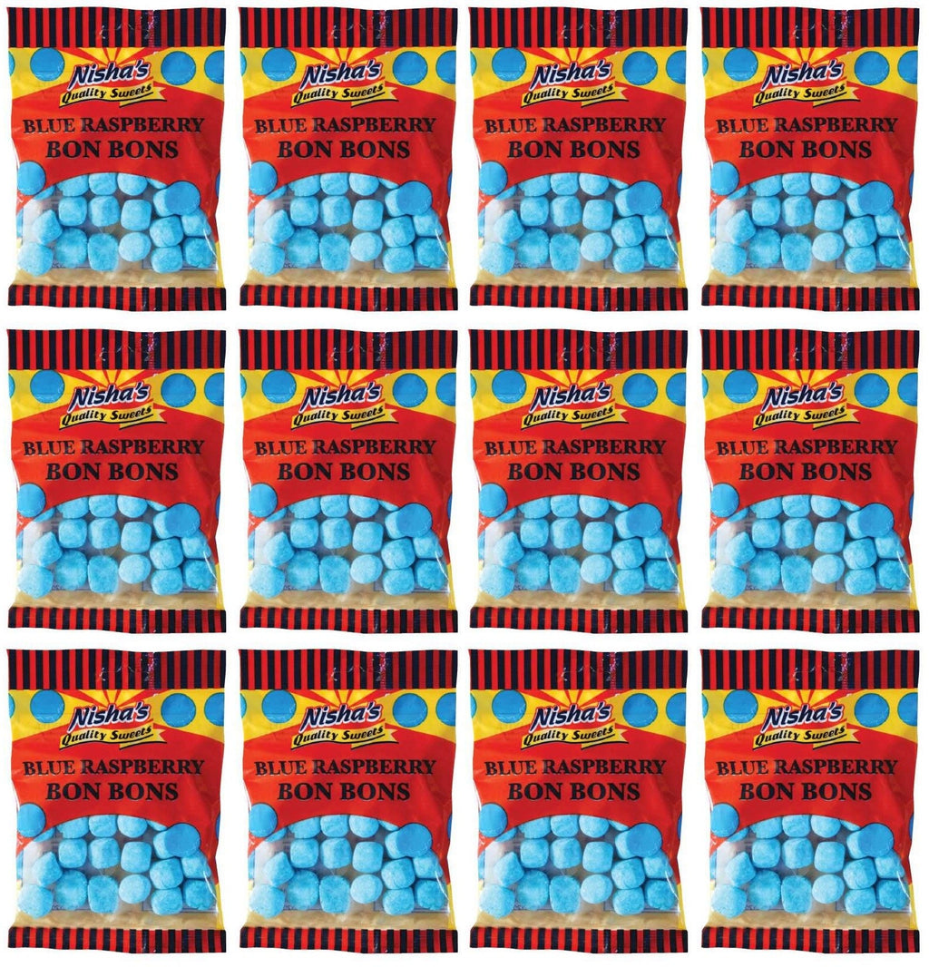 12 x Nisha Blue Raspberry Bon Bons - 120g