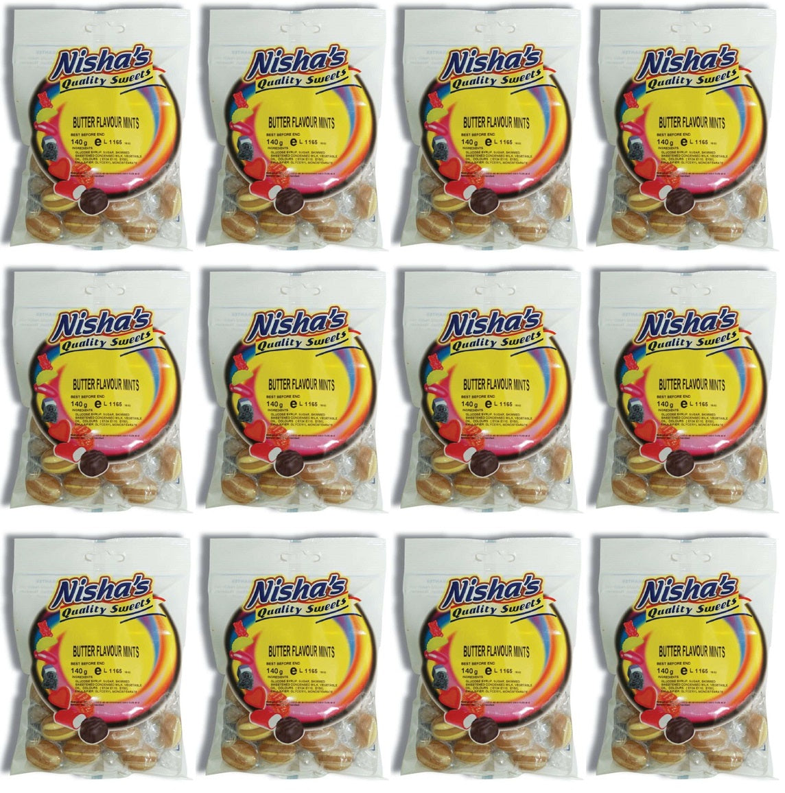 12 x Nisha Butter Mints - 120g