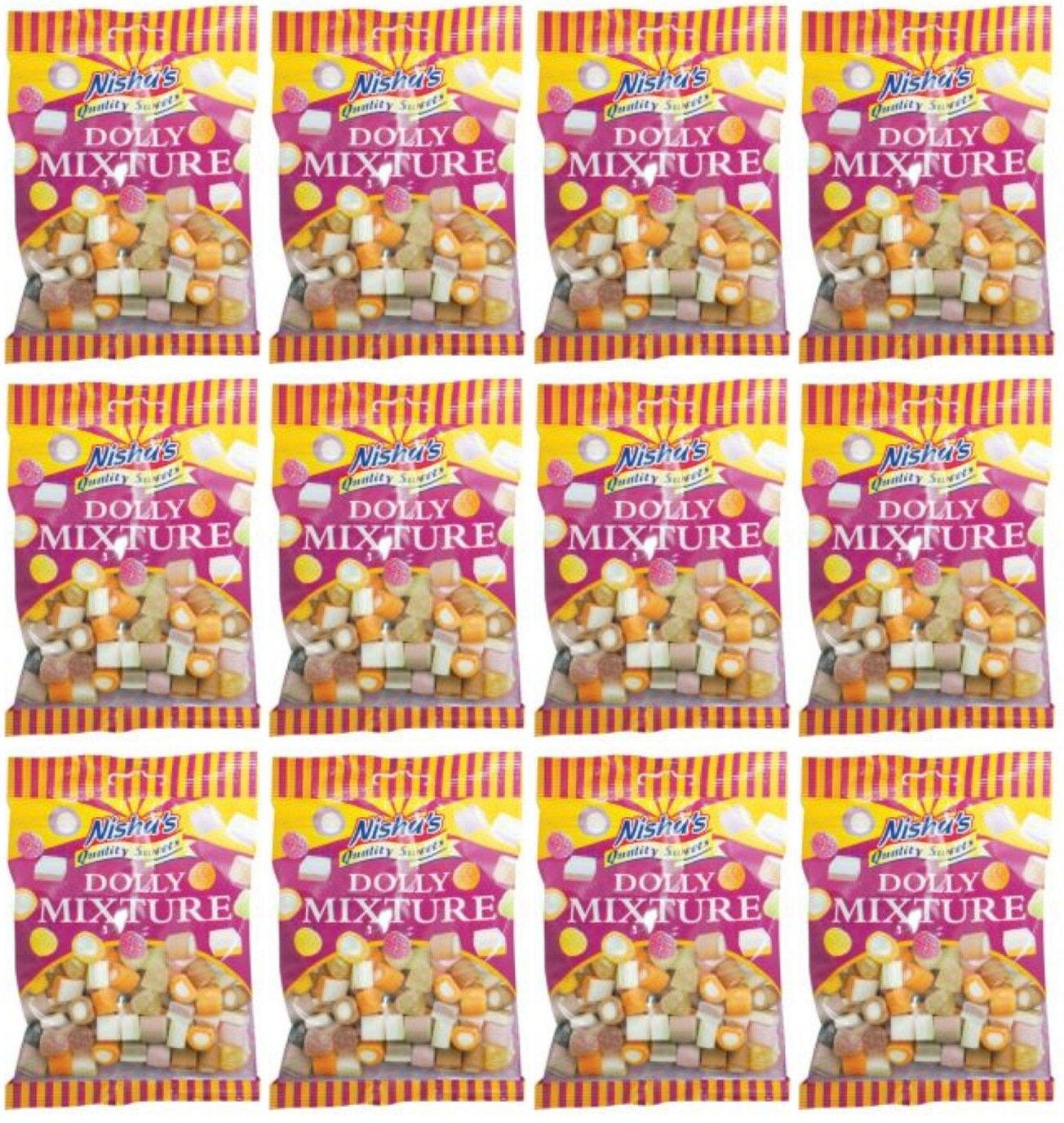 12 x Nisha Dolly Mixture - 120g