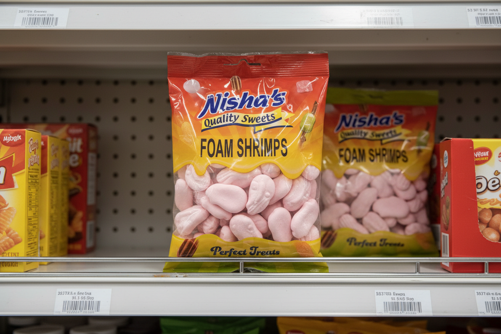 12 x Nisha Foam Shrimps - 100g