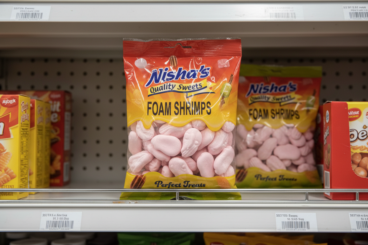 12 x Nisha Foam Shrimps - 100g