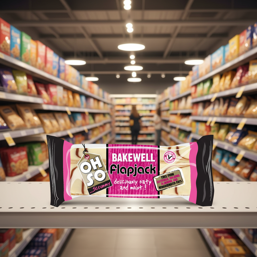 Oh So Scrummy Bakewell Flapjack - 110g