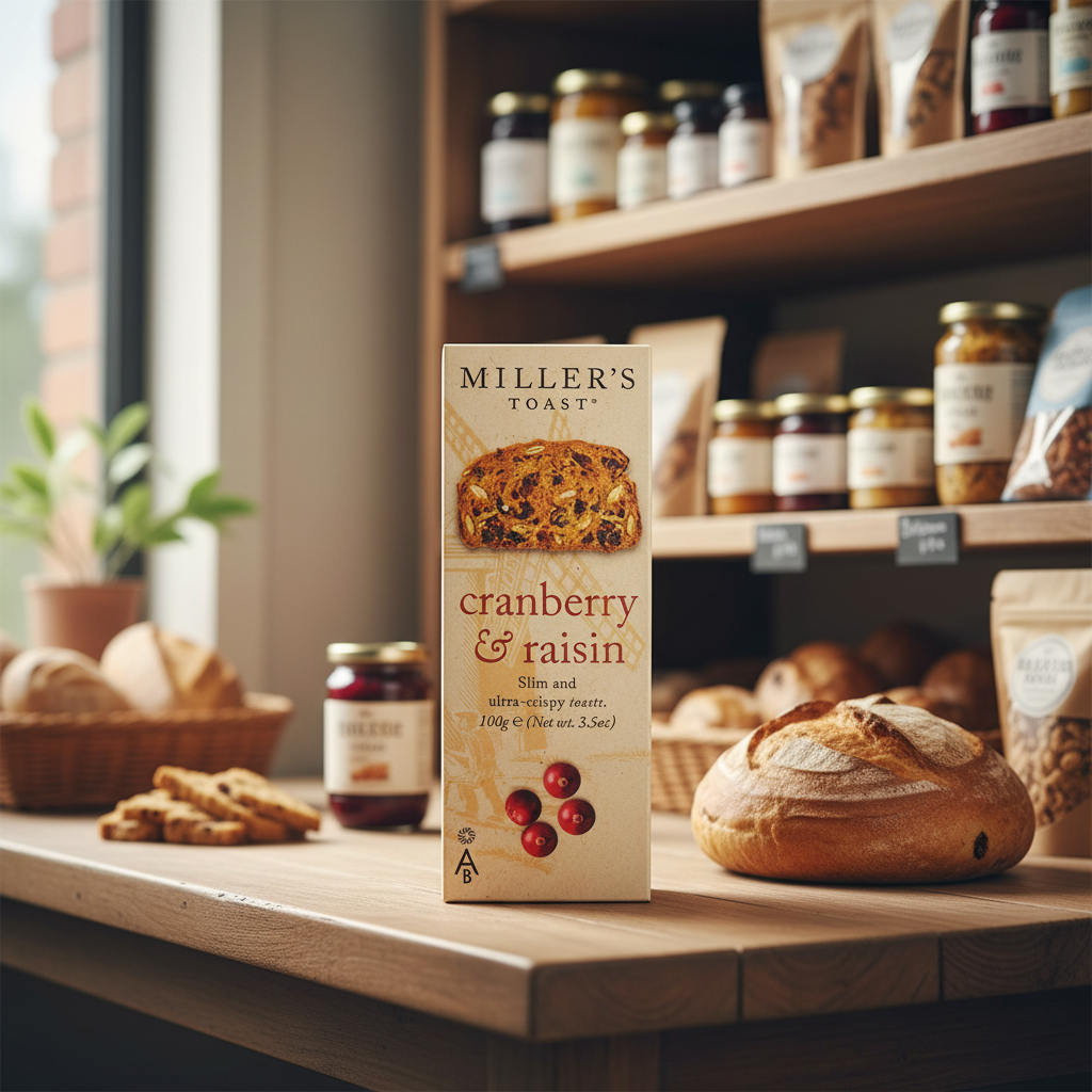 Miller's Toast Cranberry & Raisin - 100g