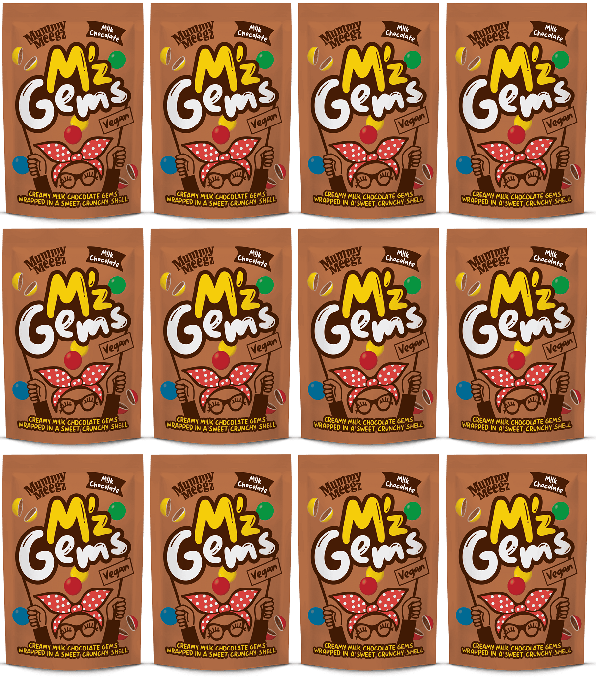 12 x Mummy Meegz M'z Gems - 80g