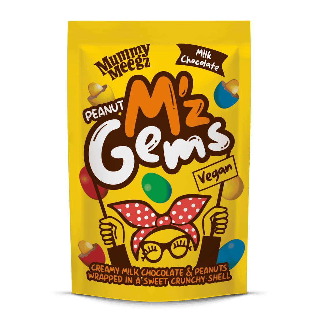 12 x Mummy Meegz M'z Gems Peanut - 80g