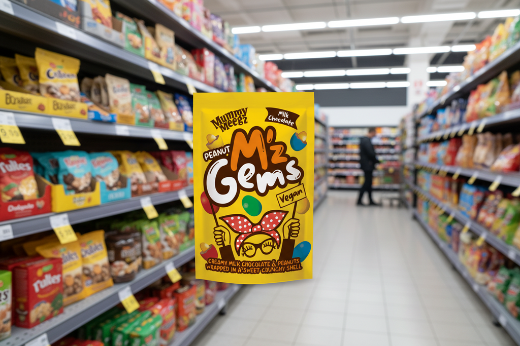 12 x Mummy Meegz M'z Gems Peanut - 80g