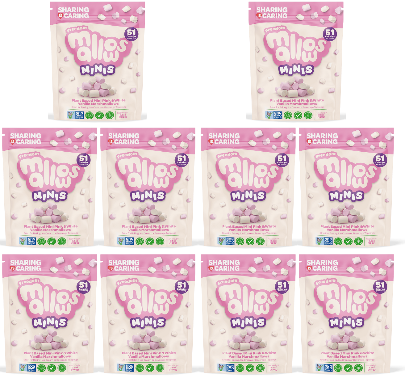 10 x Freedom Mallows Minis - 100g