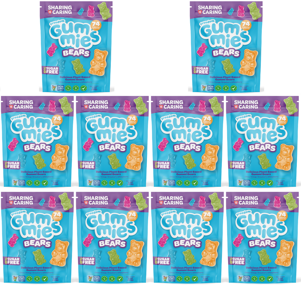 10 x Freedom Gummies Bears - 100g
