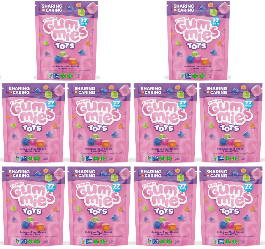10 x Freedom Gummies Tots - 100g