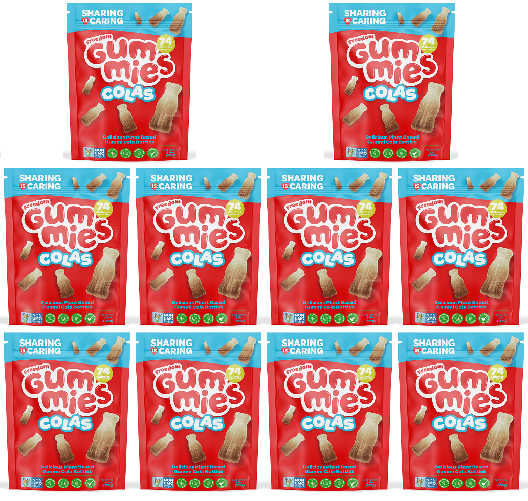 10 x Freedom Gummies Cola - 100g
