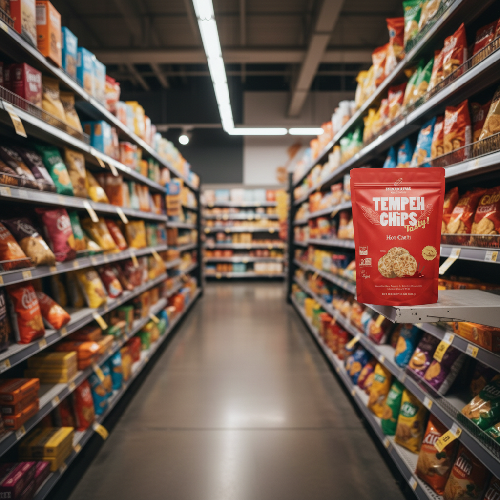 Mamame Tempeh Chips Hot Chilli - 100g