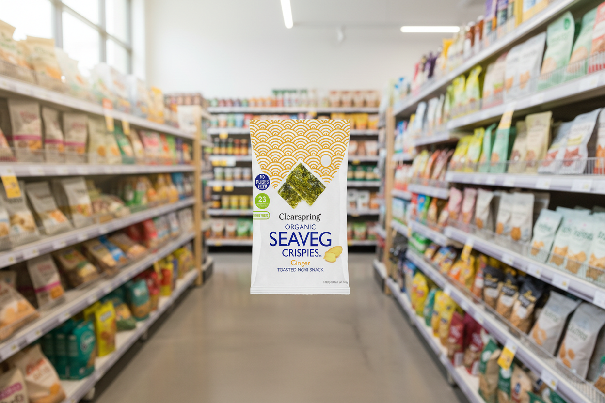 Clearspring Org Seaveg Crispies - Ginger - 4g