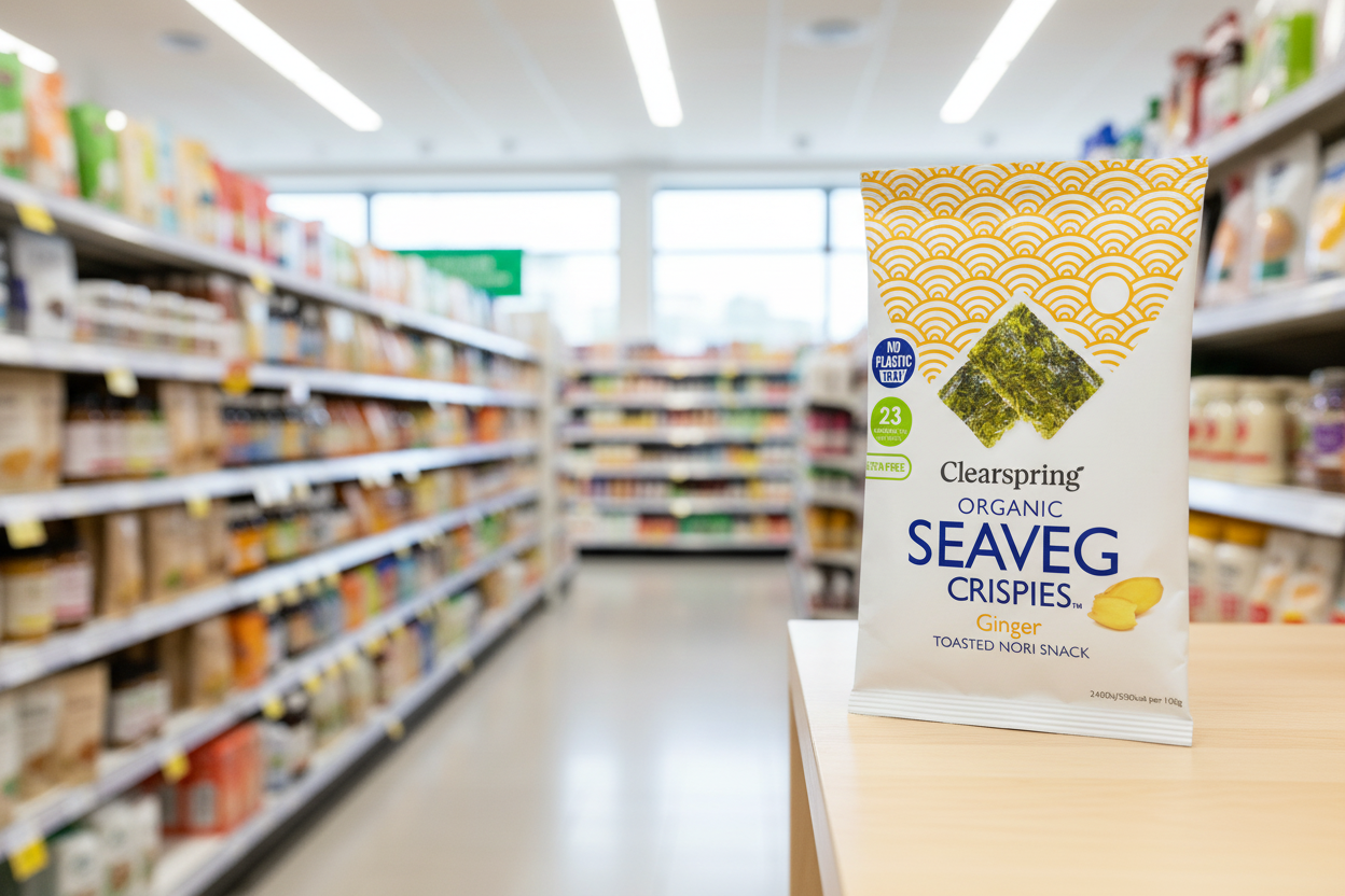 Clearspring Org Seaveg Crispies - Ginger - 4g