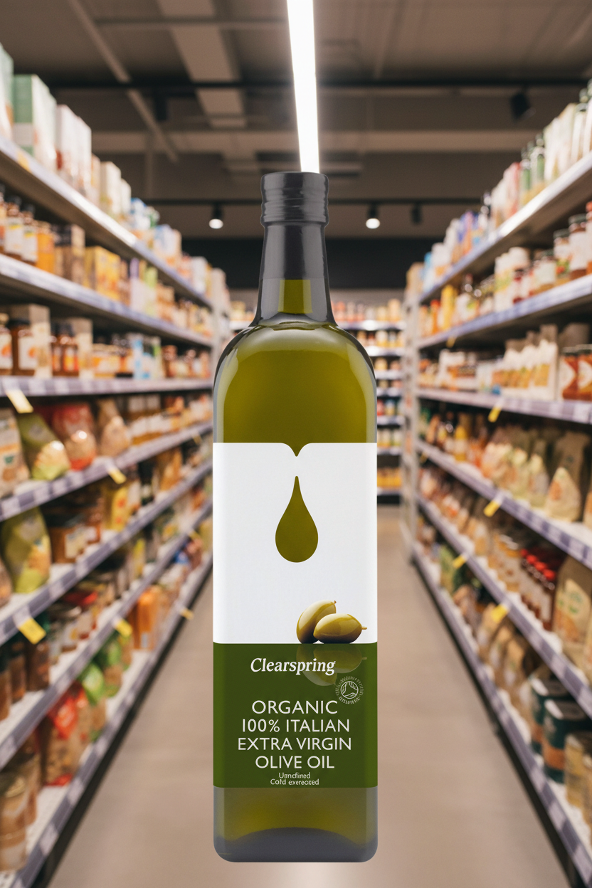Clearspring Org Italian Extra Virgin Olive Oil - 1ltr