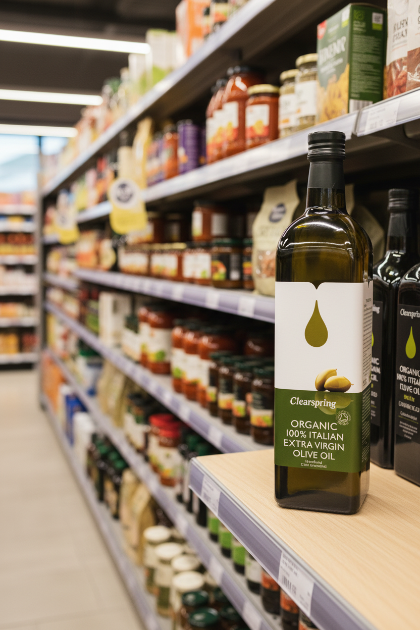 Clearspring Org Italian Extra Virgin Olive Oil - 1ltr