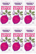 6 x Cradoc's Beetroot & Garlic Crackers - 80g