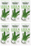 6 x Cradoc's Leek and Caerphilly Cheese Crackers - 80g