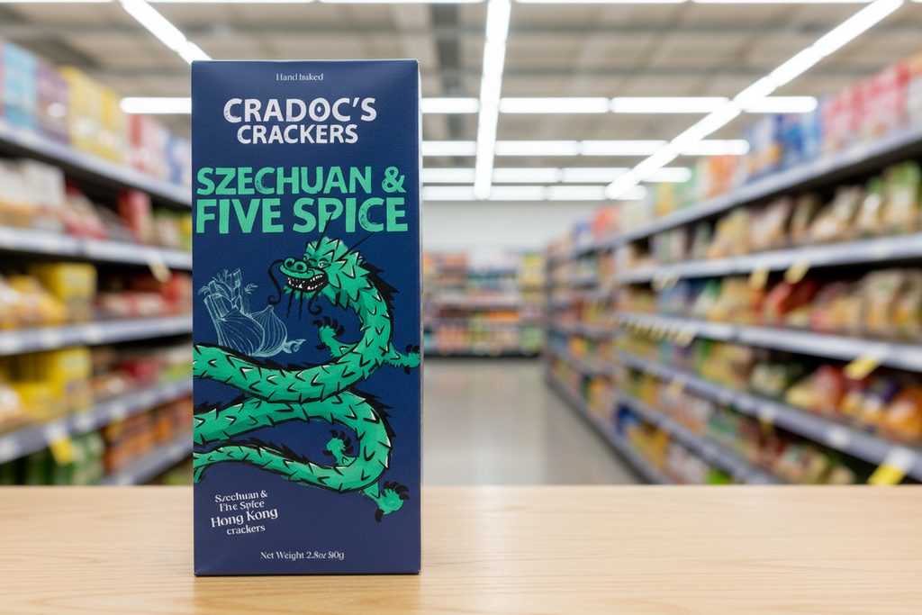 6 x Cradoc's Szechuan & Five Spice Crackers - 80g