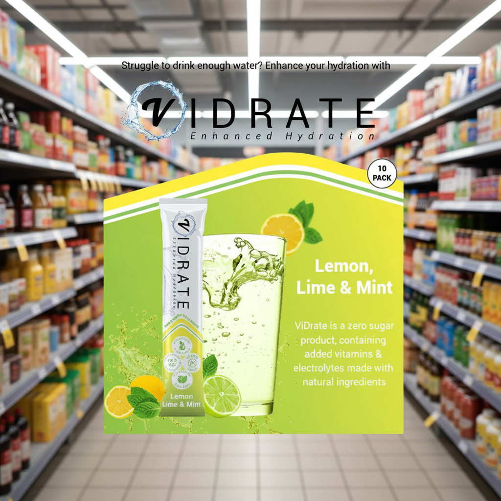 ViDrate Lemon Lime & Mint SRDU - 10x3g