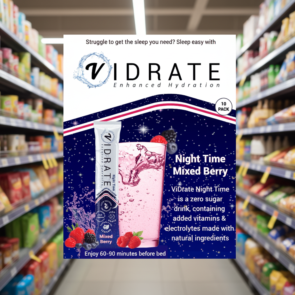 ViDrate Night Time (Mixed Berry) SRDU - 10x3g