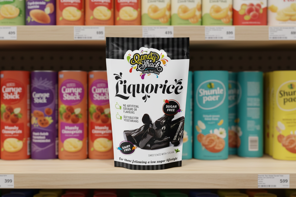 12 x Candyshack Sugar Free Liquorice - 120g