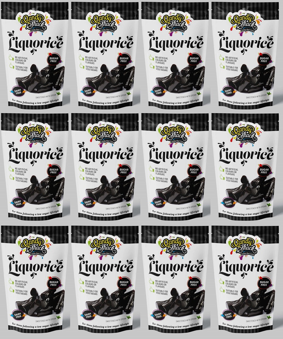 12 x Candyshack Sugar Free Liquorice - 120g