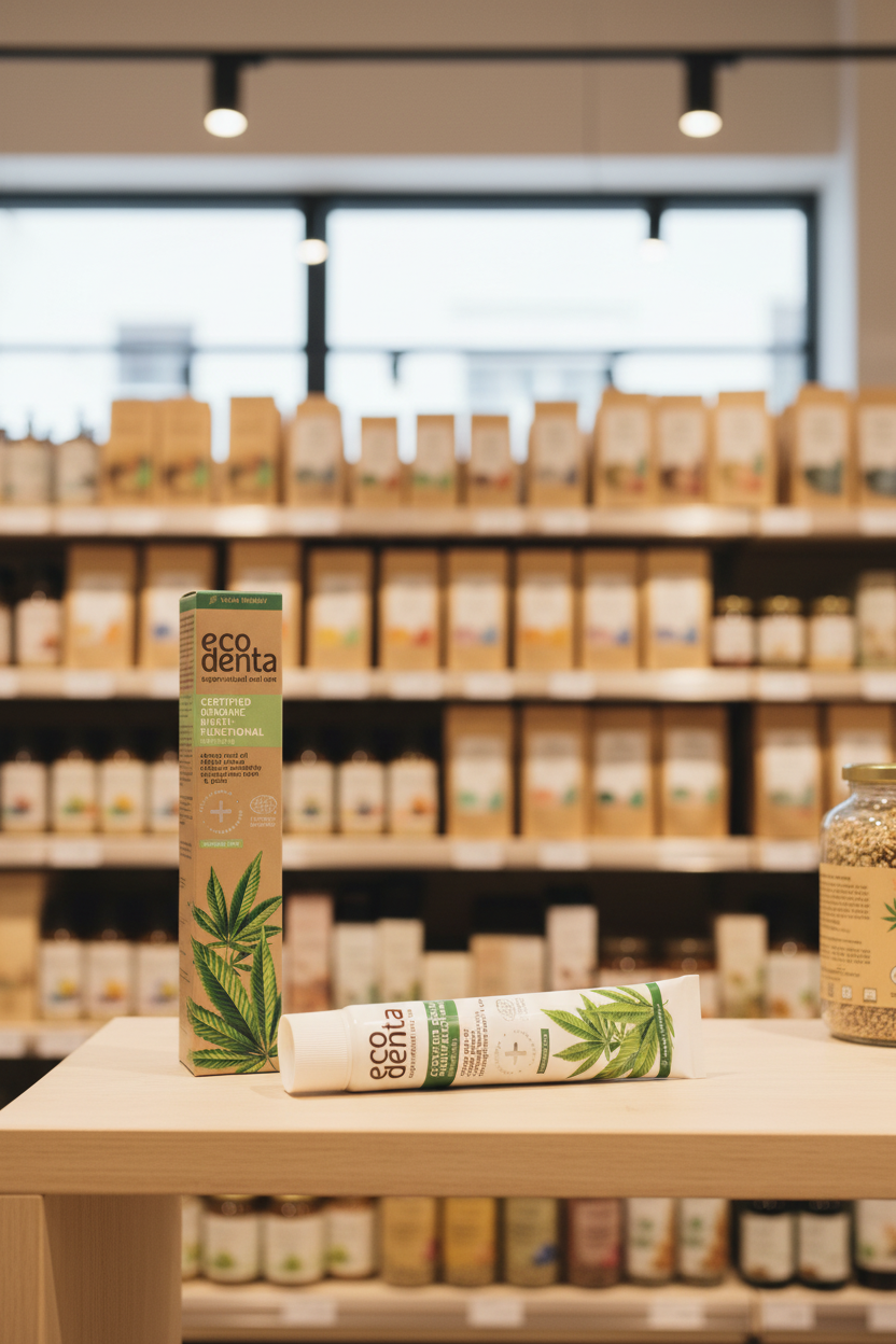 EcoDenta Org Toothpaste Hemp Oil - 75ml