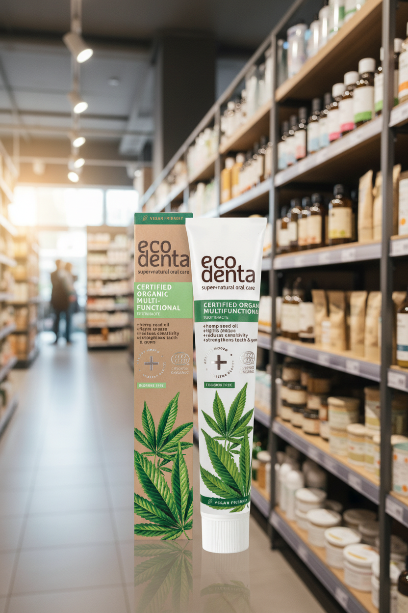 EcoDenta Org Toothpaste Hemp Oil - 75ml