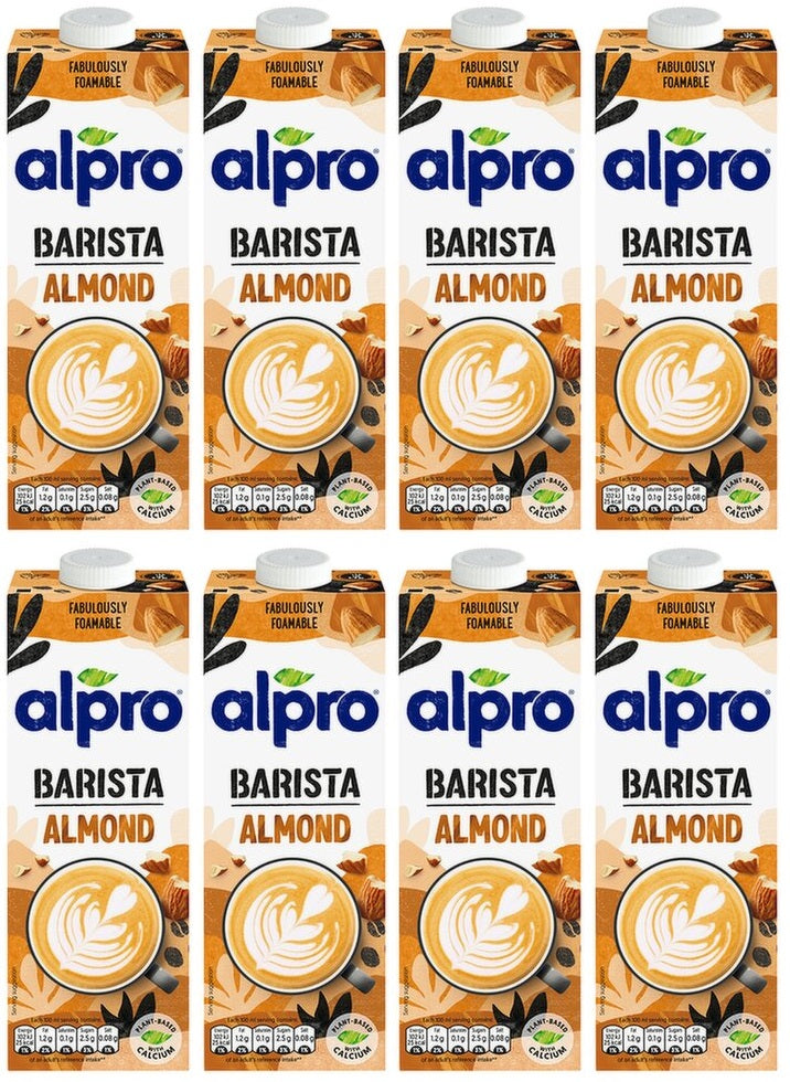 8 x Alpro Barista Almond 1L