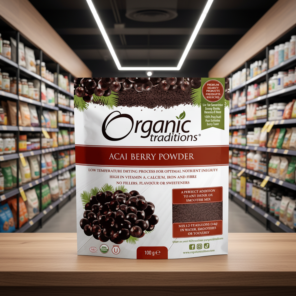 Organic Traditions Org Acai Berry Powder - 100g